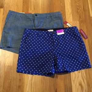 NWT Merona Blue Chino Shorts